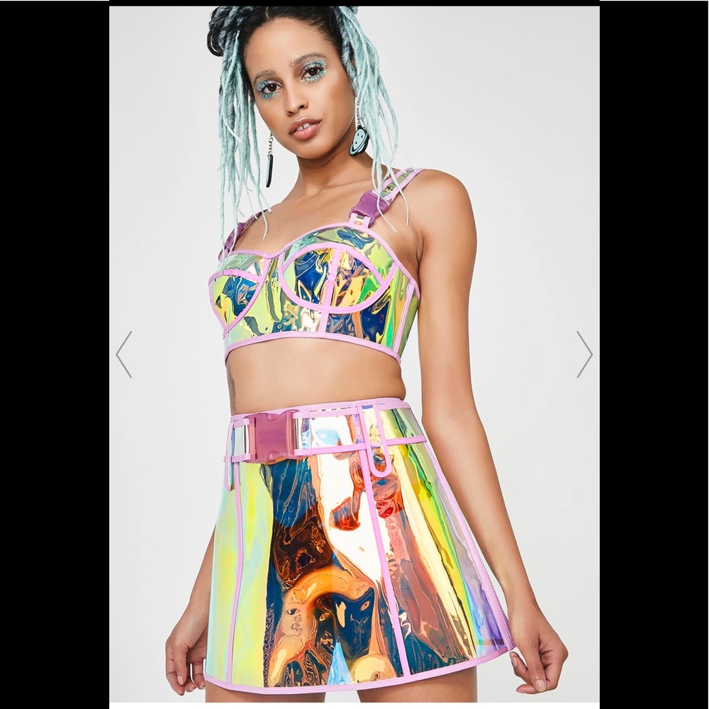 NWT Iridescent Rave Set